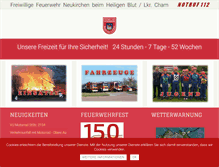 Tablet Screenshot of feuerwehr-neukirchen.de